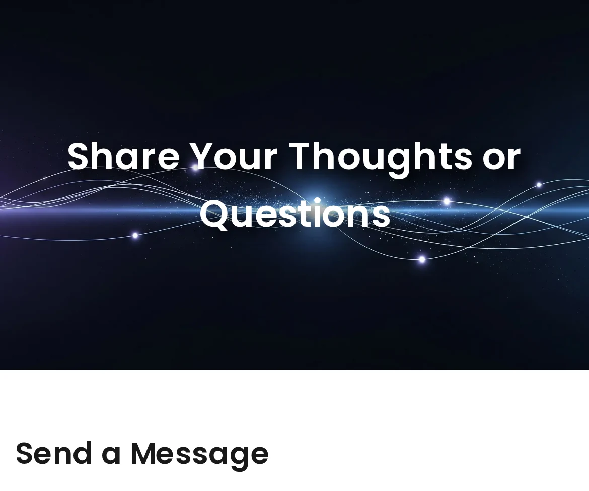 The contact page of Eric Salo Reviews: the heading Share Your Thoughts or Questions and Send a Message